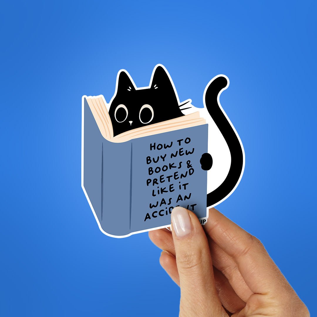 How To Buy New Books Sticker waterproof vinyl decal for laptop, bike, car & bottle