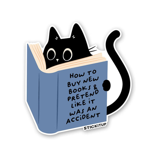 How To Buy New Books Sticker - STICK IT UP