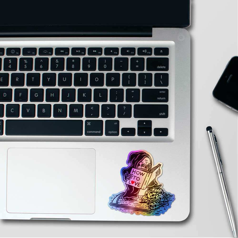 How To Love Holographic Sticker waterproof vinyl decal for laptop, bike, car & bottle