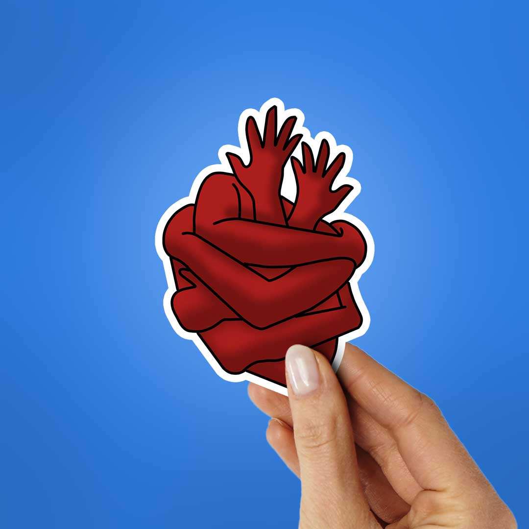 Sticker Hug Real Buy Hug Sticker Online | Premium Waterproof Vinyl | STICK IT UP