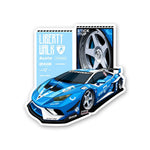 Huracan Sticker waterproof vinyl decal for laptop, bike, car & bottle