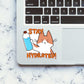 Hydrated Sticker waterproof vinyl decal for laptop, bike, car & bottle