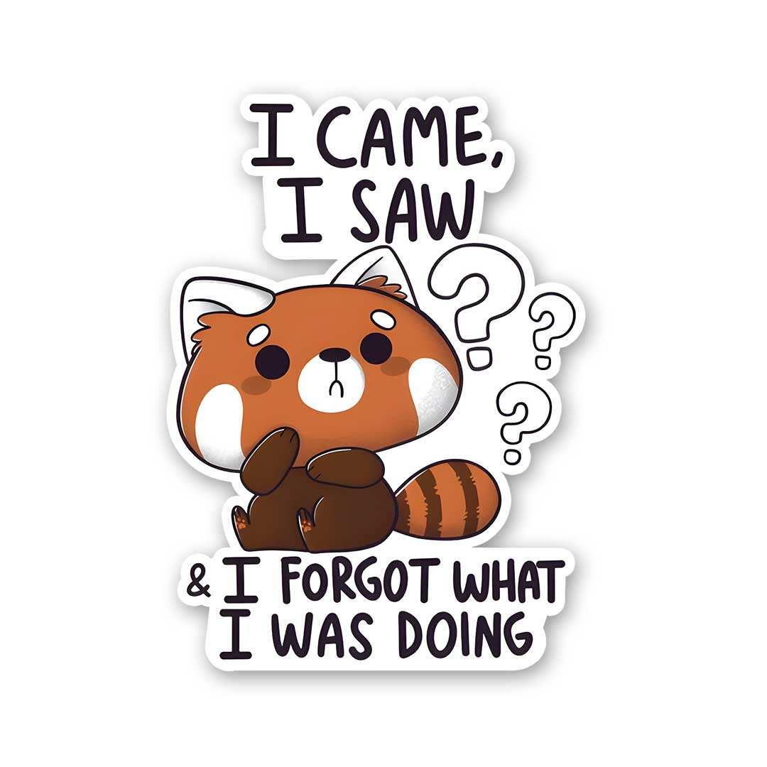 Fogot Sticker Buy I Came I Saw And I Forgot Sticker Online | Premium Waterproof Vinyl ...