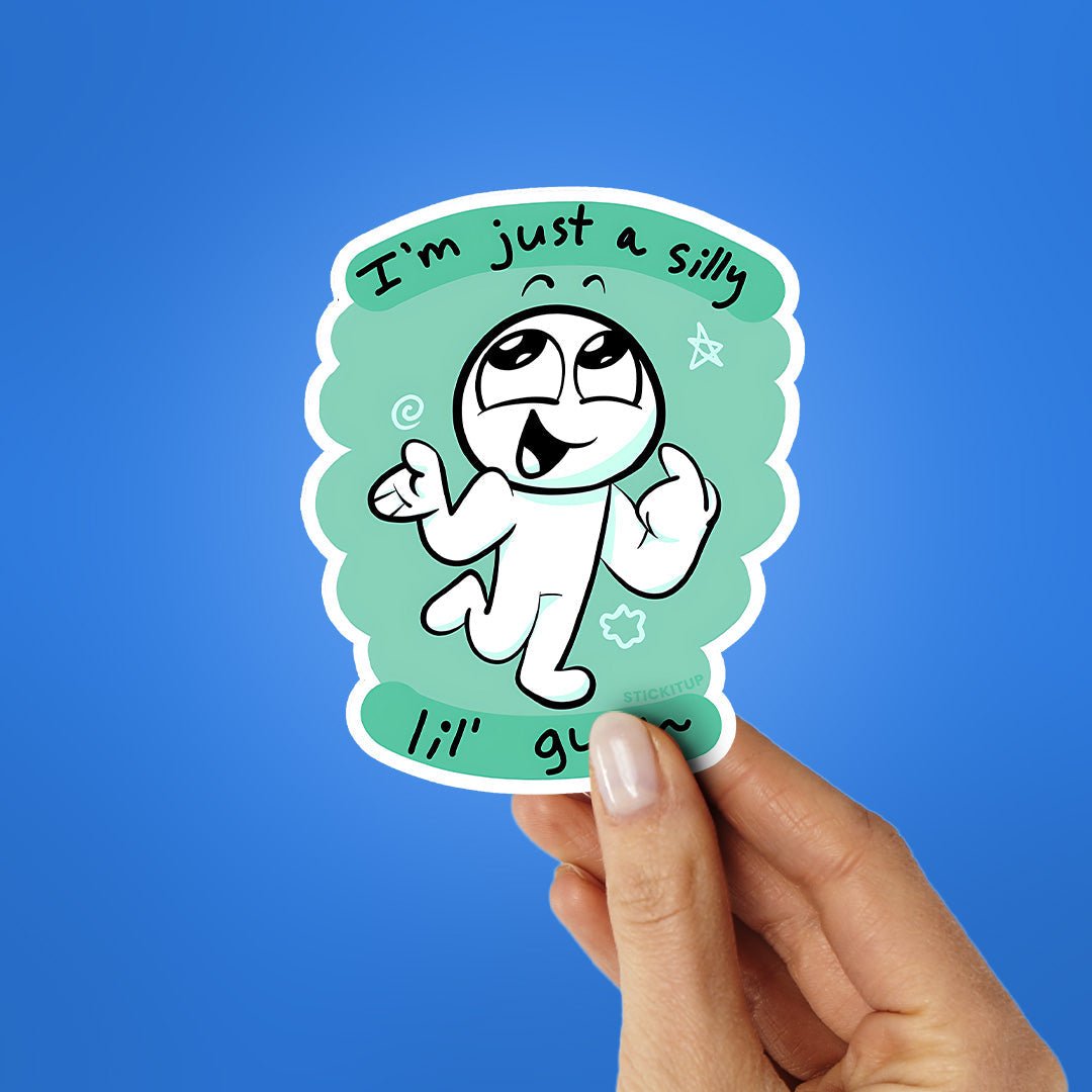I M Just Sticker waterproof vinyl decal for laptop, bike, car & bottle