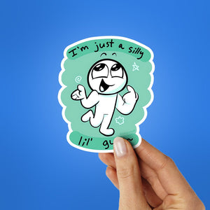 I M Just Sticker waterproof vinyl decal for laptop, bike, car & bottle