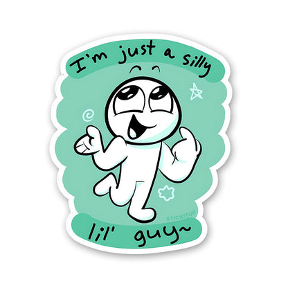 I M Just Sticker waterproof vinyl decal for laptop, bike, car & bottle
