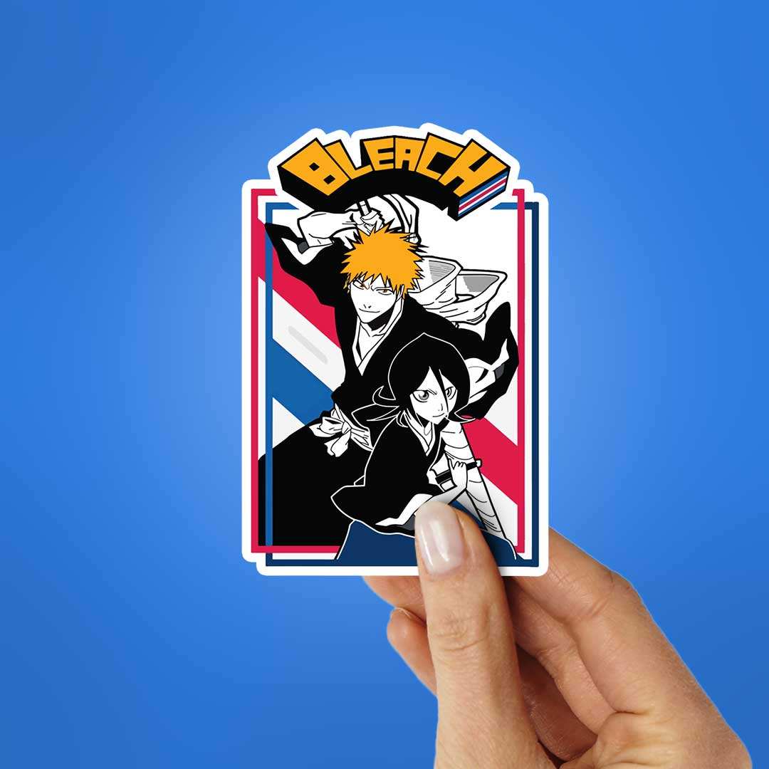 Ichigo Kurosaki Sticker waterproof vinyl decal for laptop, bike, car & bottle