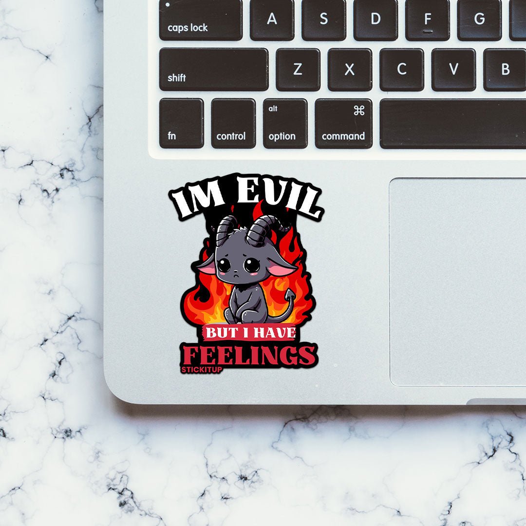 Im Evil Sticker waterproof vinyl decal for laptop, bike, car & bottle