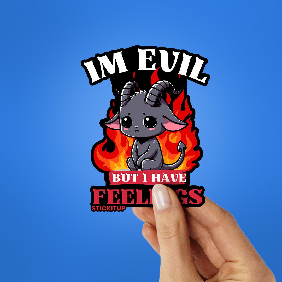 Im Evil Sticker waterproof vinyl decal for laptop, bike, car & bottle