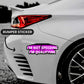 I'M Not Speeding Bumper Sticker waterproof vinyl decal for laptop, bike, car & bottle