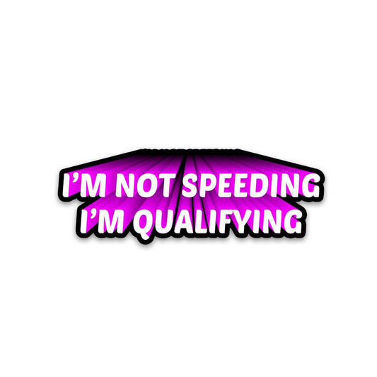 I'M Not Speeding Bumper Sticker waterproof vinyl decal for laptop, bike, car & bottle