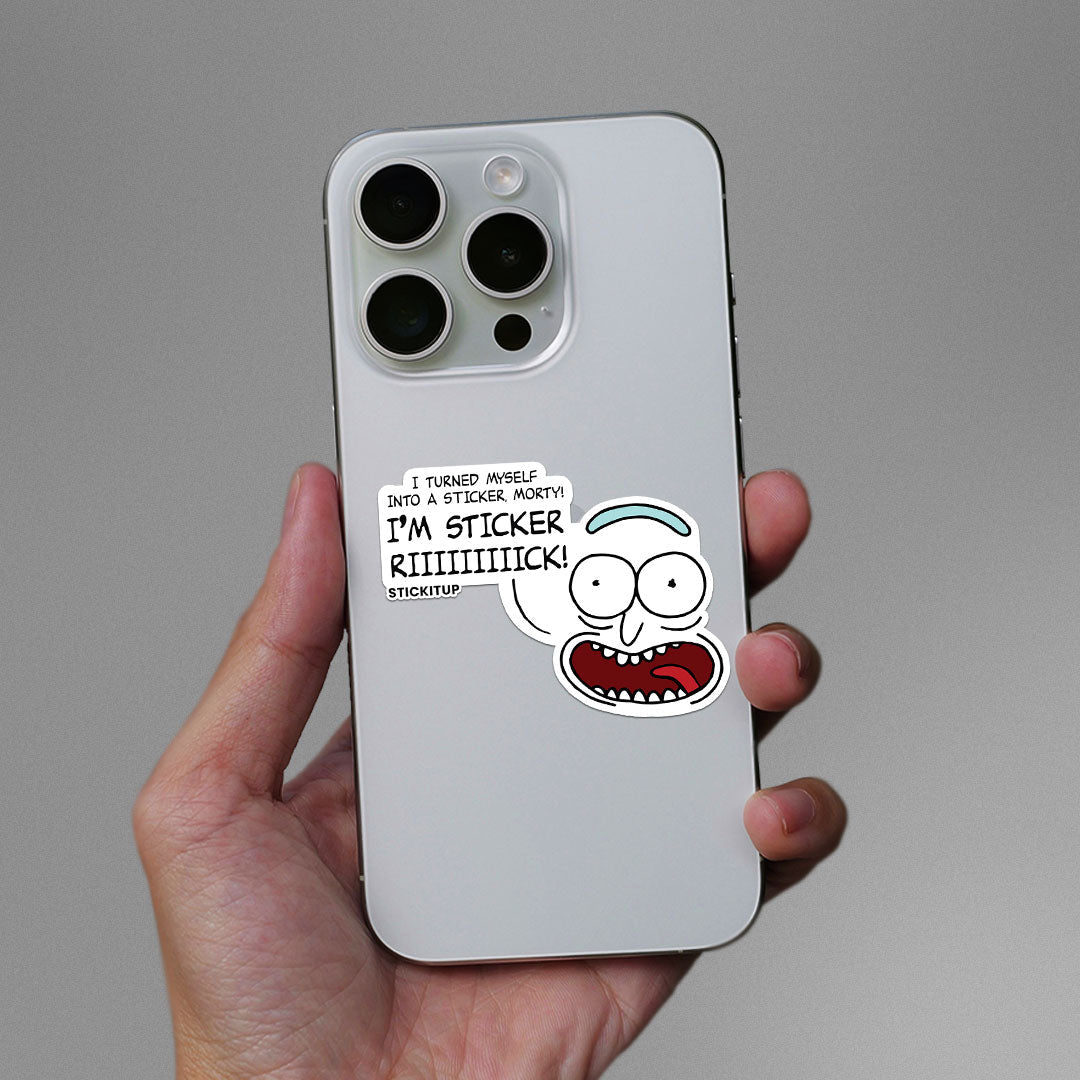 I'm Sticker Rick! Sticker waterproof vinyl decal for laptop, bike, car & bottle
