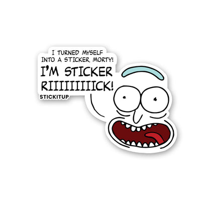 I'm Sticker Rick! Sticker waterproof vinyl decal for laptop, bike, car & bottle