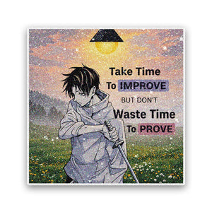 Improve Not Prove Glitter Sticker - Glitter Stickers | STICK IT UP