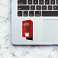 In Case Monday Morning Break Glass Sticker waterproof vinyl decal for laptop, bike, car & bottle