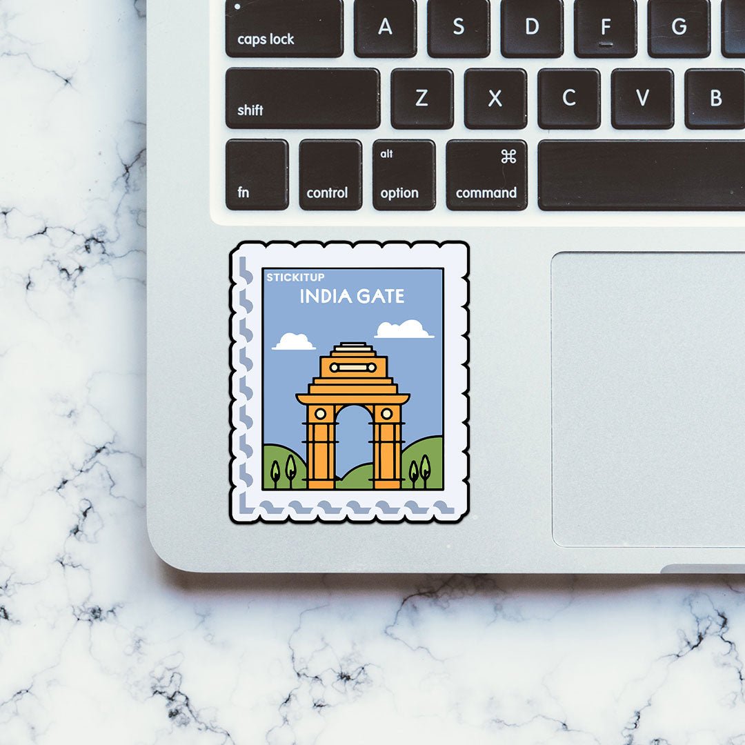 India Gate Sticker waterproof vinyl decal for laptop, bike, car & bottle