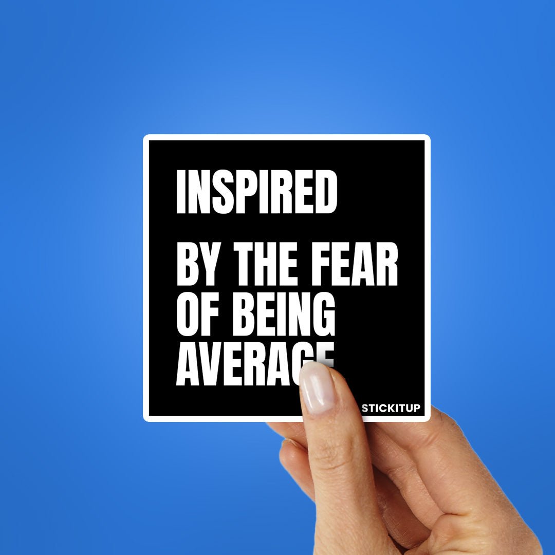 Inspired Sticker waterproof vinyl decal for laptop, bike, car & bottle