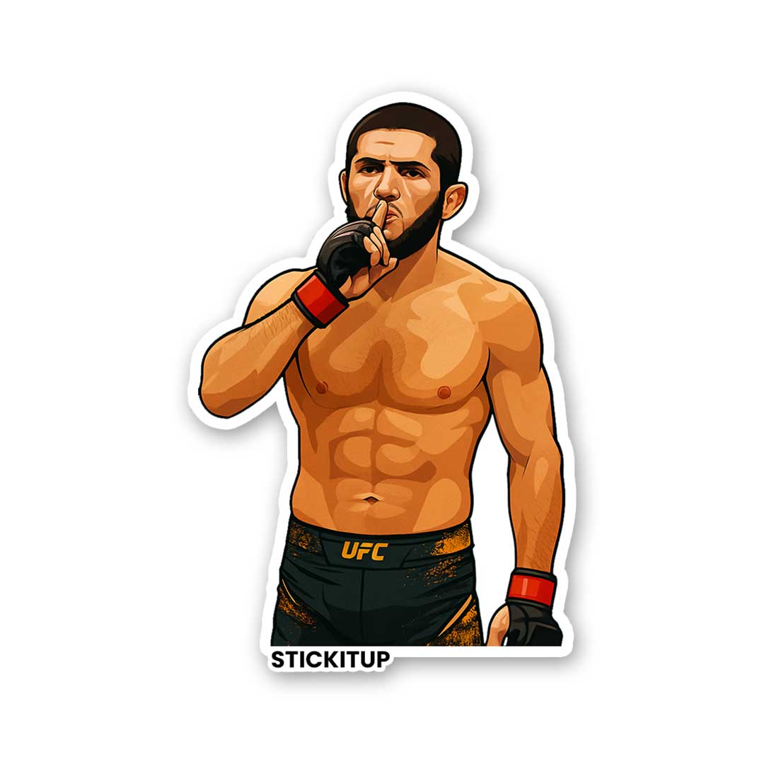 ISLAM MAKHACHEV Sticker waterproof vinyl decal for laptop, bike, car & bottle