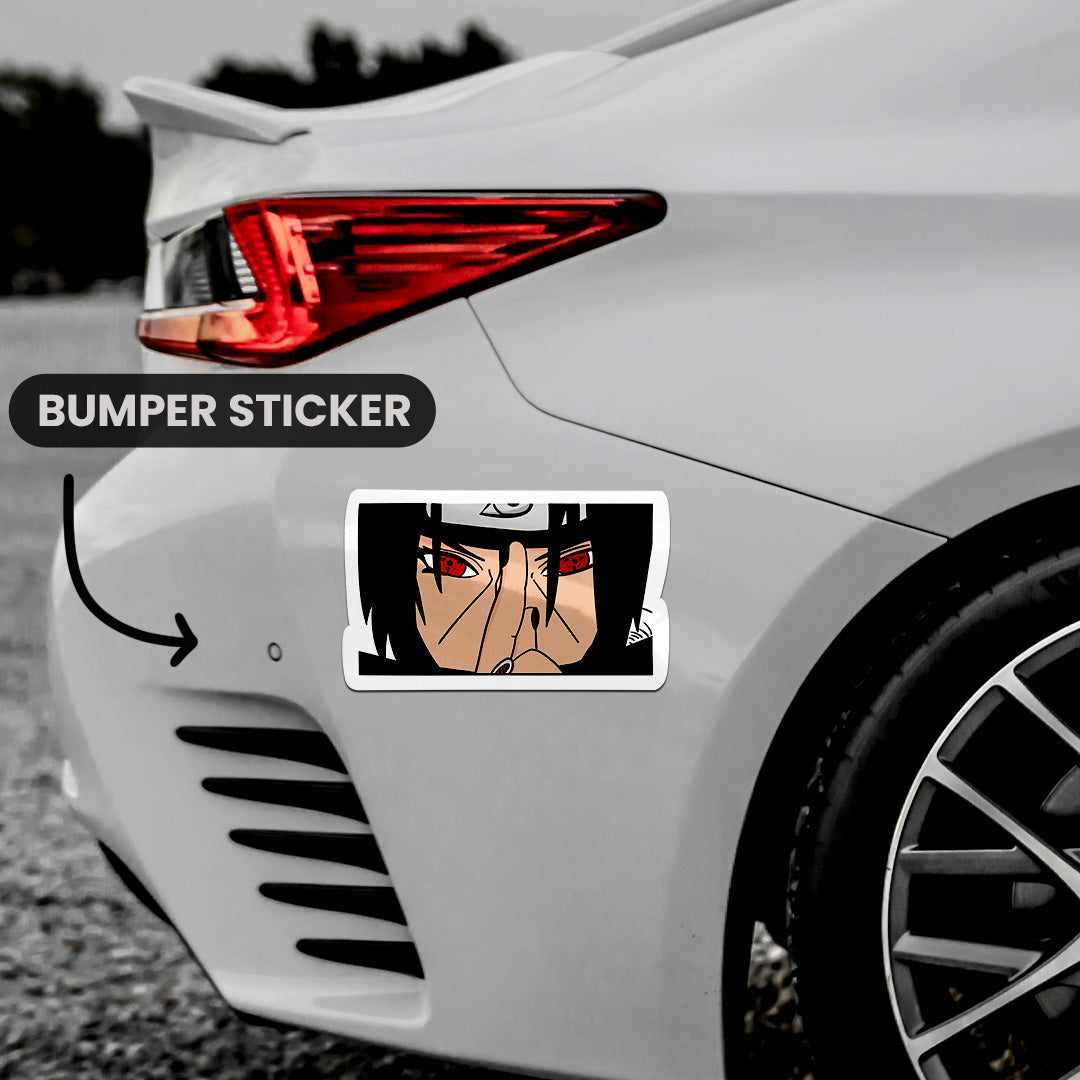 Itachi Bumper Sticker waterproof vinyl decal for laptop, bike, car & bottle