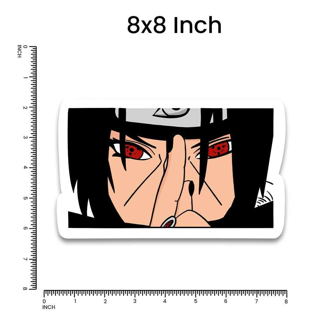 Itachi Bumper Sticker waterproof vinyl decal for laptop, bike, car & bottle