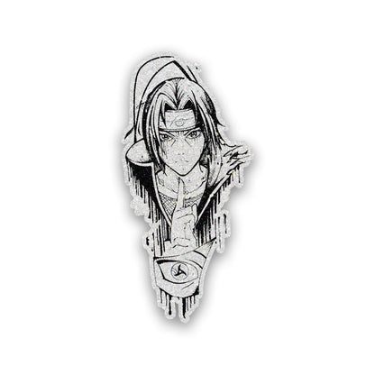 Itachi Glitter Sticker waterproof vinyl decal for laptop, bike, car & bottle