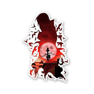 Itachi Uchiha Sharingan 2.0 Sticker waterproof vinyl decal for laptop, bike, car & bottle