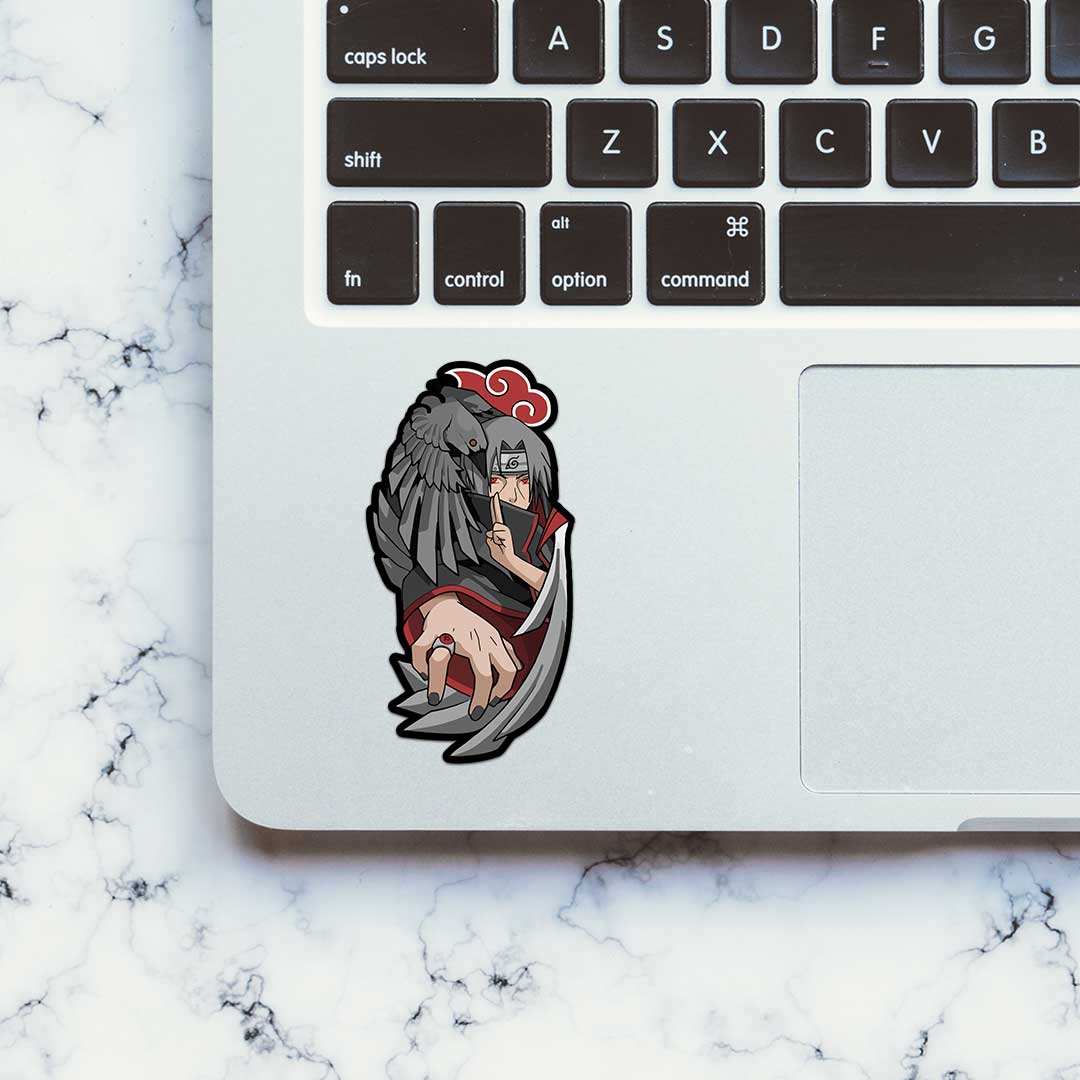 Itachi Uchiha Sharingan Sticker waterproof vinyl decal for laptop, bike, car & bottle