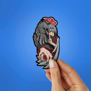 Itachi Uchiha Sharingan Sticker waterproof vinyl decal for laptop, bike, car & bottle