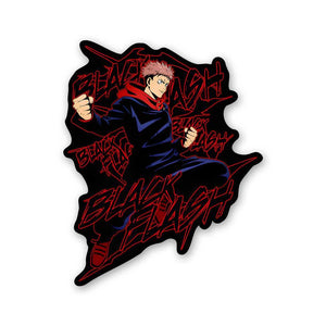 Itadori Yuji Sticker waterproof vinyl decal for laptop, bike, car & bottle