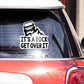 It's a rock Bumper Sticker waterproof vinyl decal for laptop, bike, car & bottle