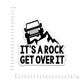 It's a rock Bumper Sticker waterproof vinyl decal for laptop, bike, car & bottle