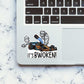 Its Bwoken Sticker waterproof vinyl decal for laptop, bike, car & bottle