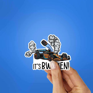 Its Bwoken Sticker waterproof vinyl decal for laptop, bike, car & bottle