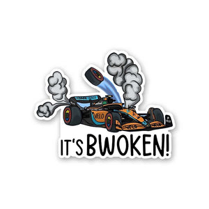 Its Bwoken Sticker waterproof vinyl decal for laptop, bike, car & bottle