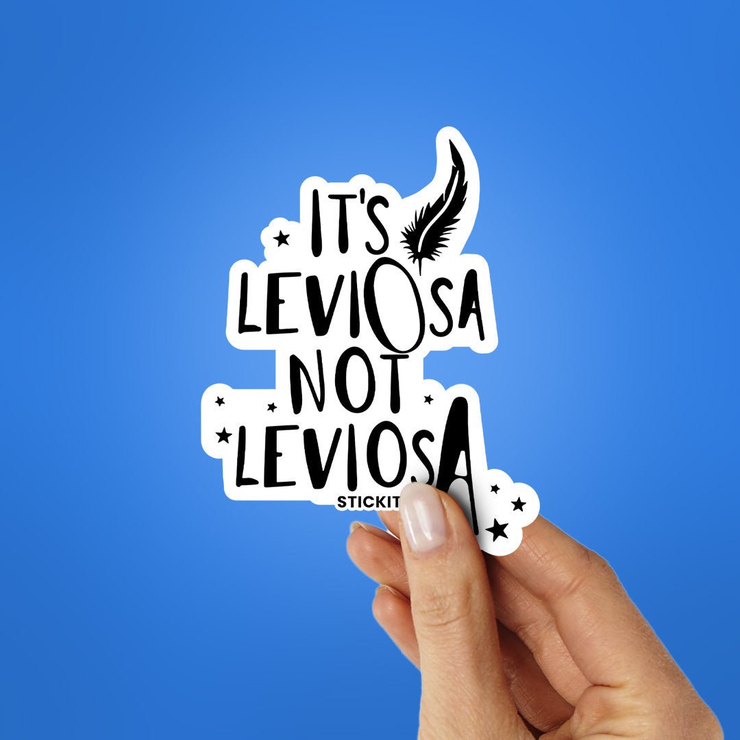 Its Leviosa Sticker waterproof vinyl decal for laptop, bike, car & bottle