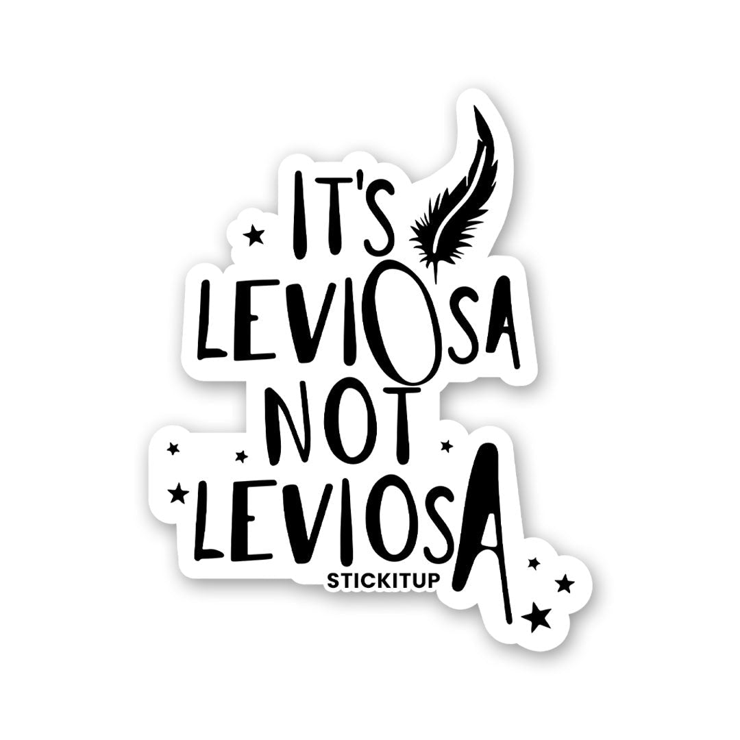 Its Leviosa Sticker waterproof vinyl decal for laptop, bike, car & bottle