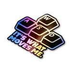 It's What Moves Me Holographic Stickers - Holographic stickers | STICK IT UP