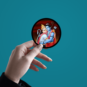 Jai Hanuman Sticker waterproof vinyl decal for laptop, bike, car & bottle