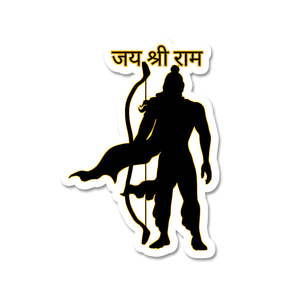 Jai shri Ram Sticker waterproof vinyl decal for laptop, bike, car & bottle