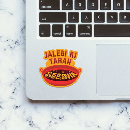 Jalebi Ki Tarah Sticker - STICK IT UP