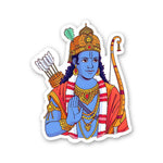 Jay Shree Ram 0.2 Sticker waterproof vinyl decal for laptop, bike, car & bottle