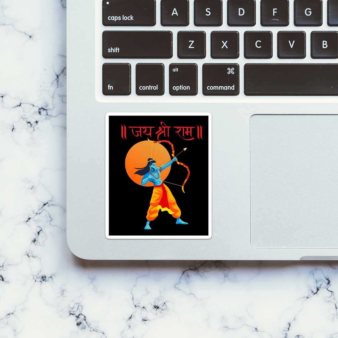 Jay Shree Ram 0.3 Sticker - STICK IT UP