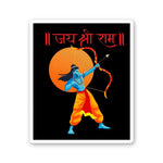Jay Shree Ram 0.3 Sticker waterproof vinyl decal for laptop, bike, car & bottle