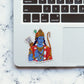 Jay Shree Ram 4.2 Glitter Sticker waterproof vinyl decal for laptop, bike, car & bottle