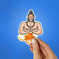 Jay Shree Ram Sticker waterproof vinyl decal for laptop, bike, car & bottle