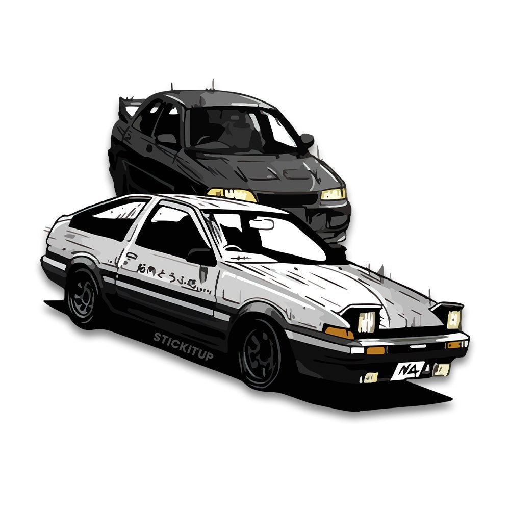 JDM Bumper Sticker waterproof vinyl decal for laptop, bike, car & bottle