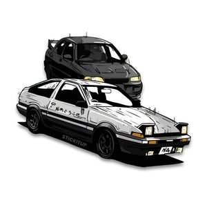 JDM Bumper Sticker waterproof vinyl decal for laptop, bike, car & bottle