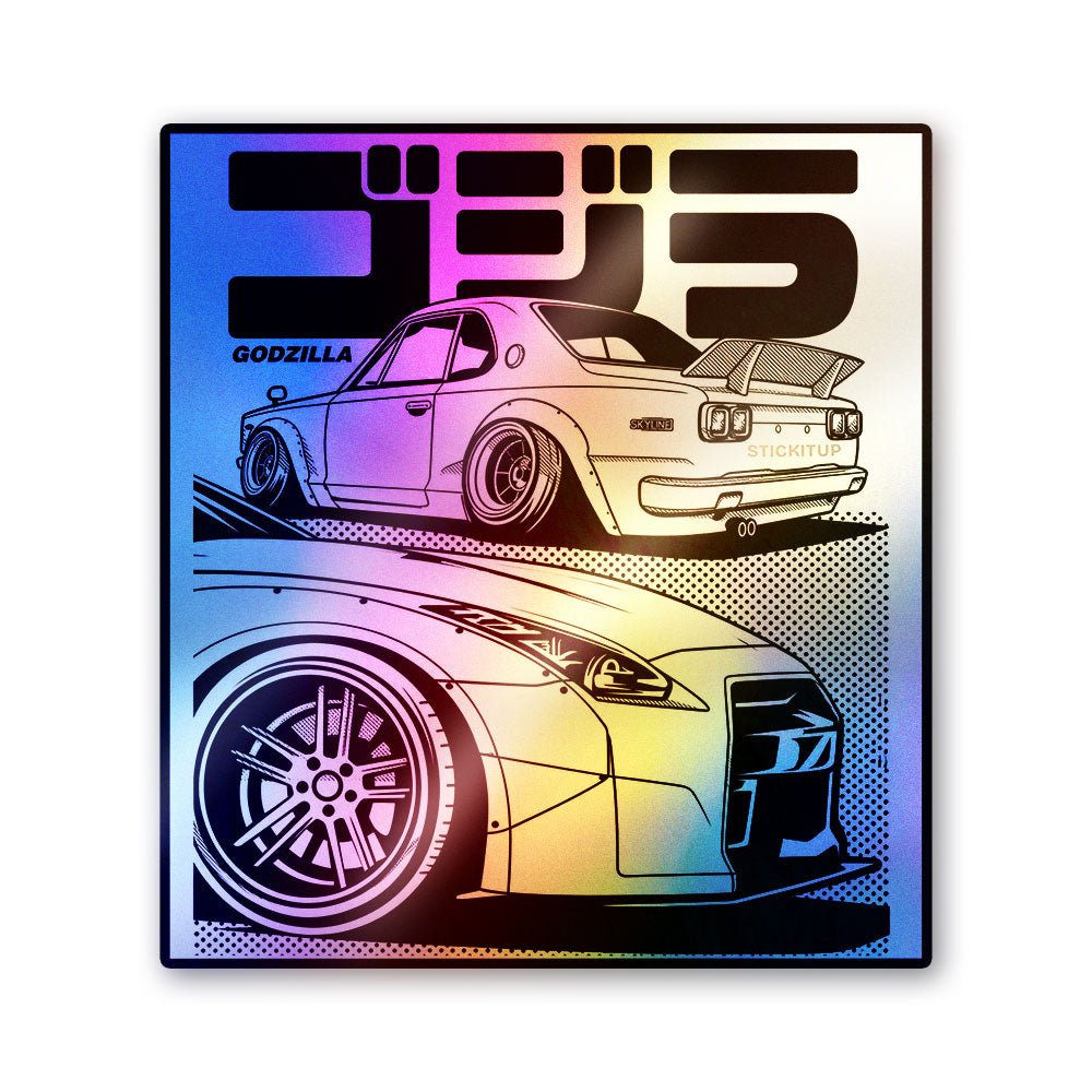 Jdm Car Kanji Text Holographic Stickers - Holographic stickers | STICK IT UP