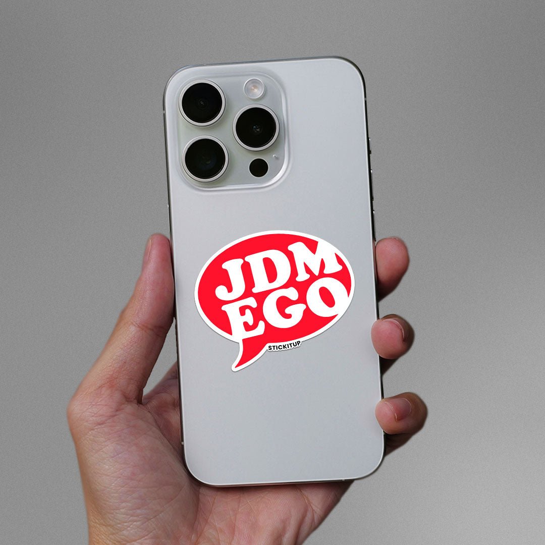 JDM EGO Sticker waterproof vinyl decal for laptop, bike, car & bottle