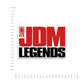 Jdm Legends Bumper Sticker waterproof vinyl decal for laptop, bike, car & bottle